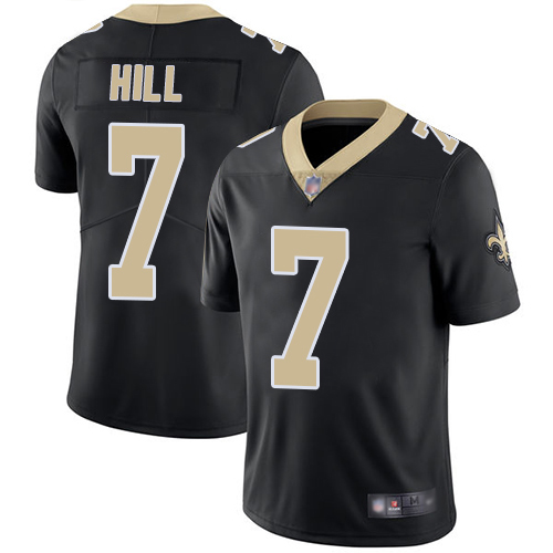 Men New Orleans Saints Limited Black Taysom Hill Home Jersey NFL Football #7 Vapor Untouchable Jersey